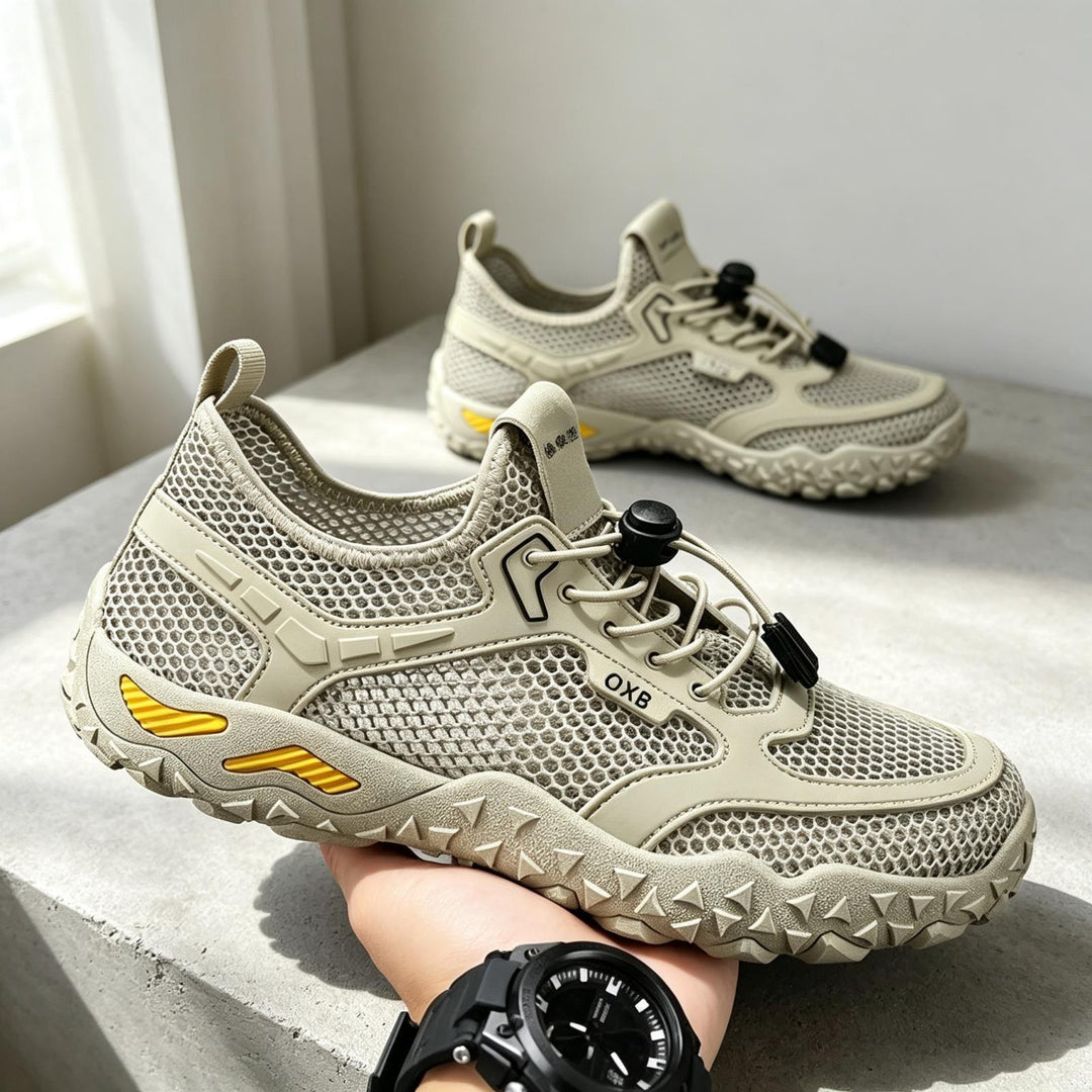 Herren Atmungsaktive Mesh-Sneaker mit Schnellschnürsystem Drune