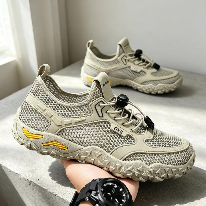 Herren Atmungsaktive Mesh-Sneaker mit Schnellschnürsystem Drune