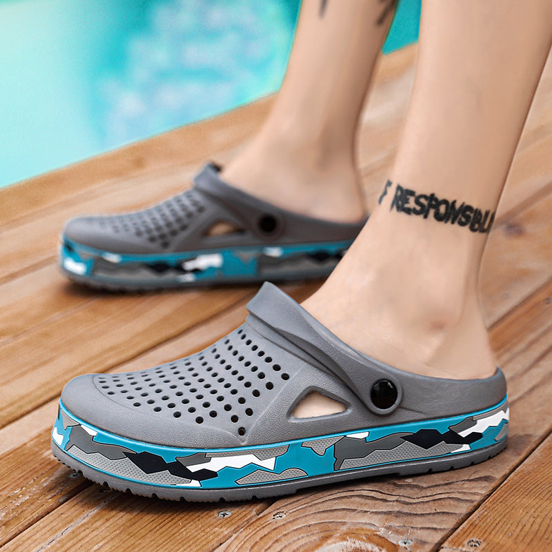 Damen Bequeme und luftdurchlässige Clogs mit modischer Sohle Drune