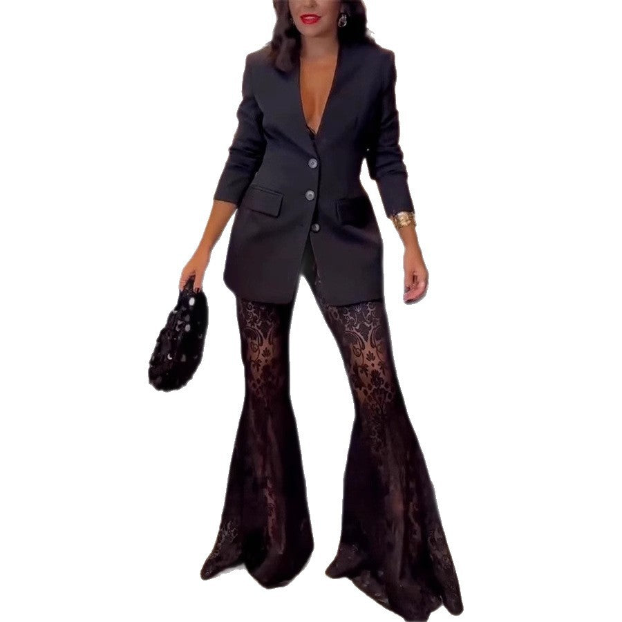 Damen Elegante Blumenmuster-Langhose im Vintage-Stil Drune