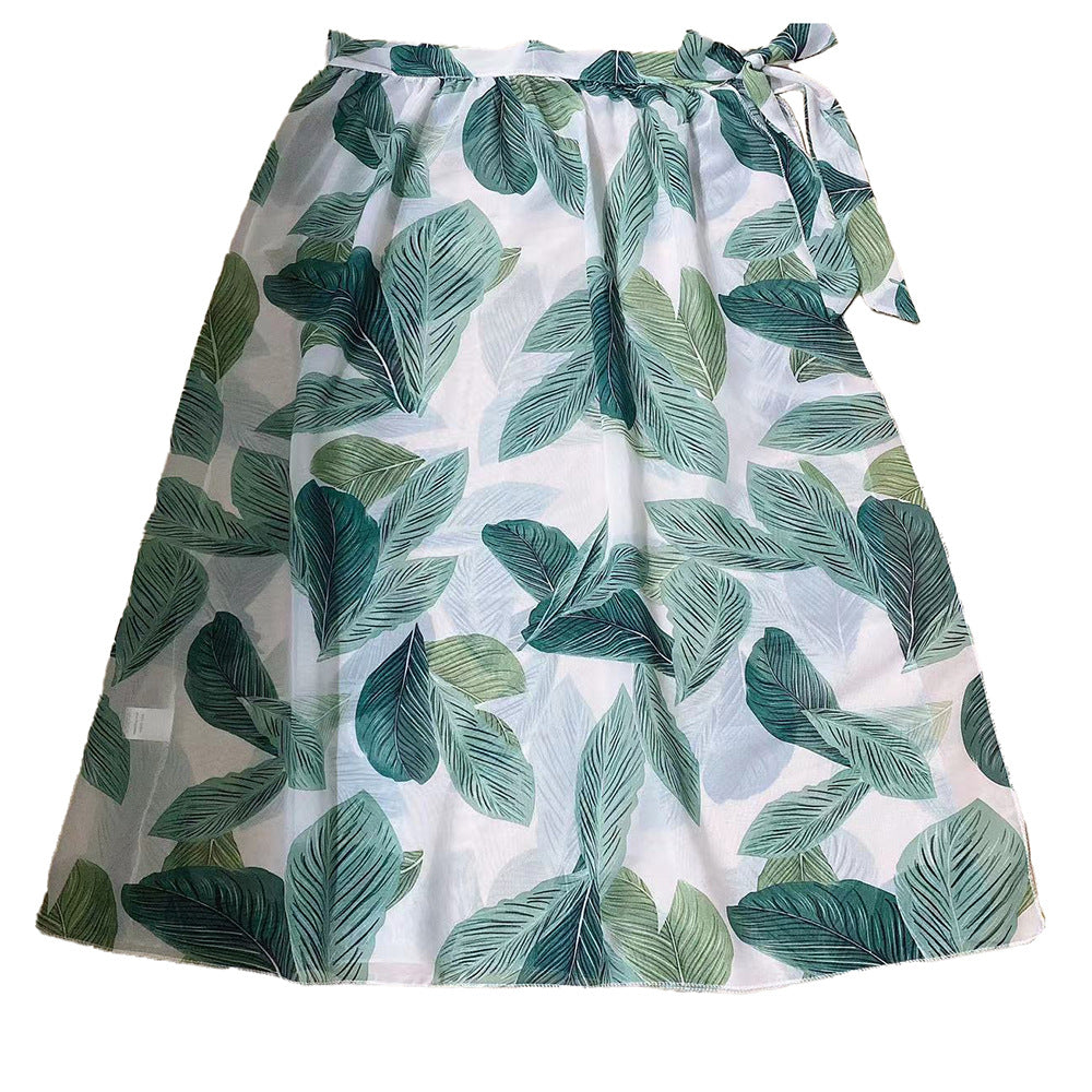 Damen Maxikleid mit Leopardenmuster und seitlichem Schlitz Drune