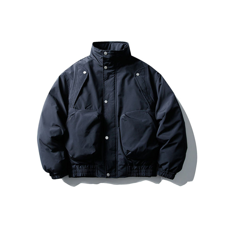 Herren Kurzboxy Thermo‑Bomber mit hohem Stehkragen und aufgesetzten XXL‑Taschen Drune