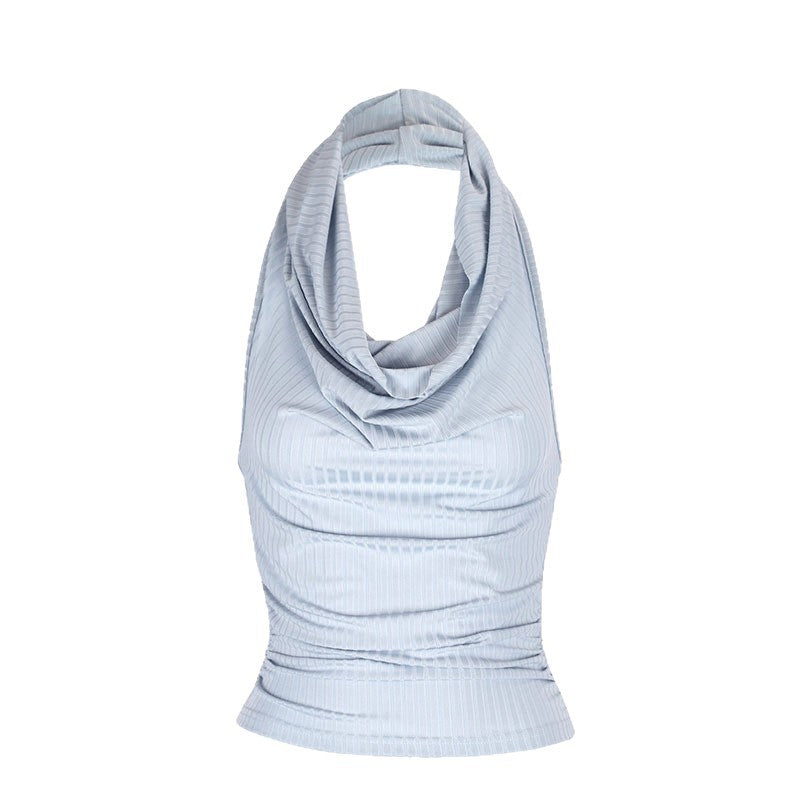 Damen Cowl-Neck Top mit raffinierten Raffungseffekten Drune