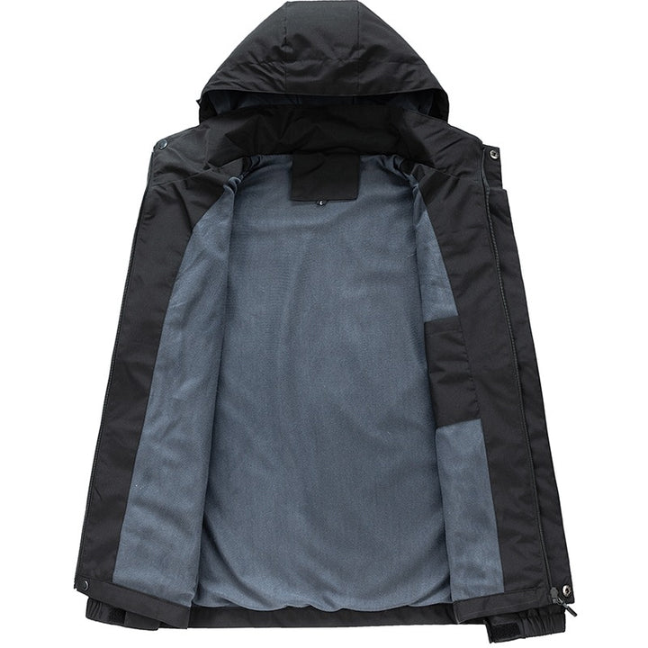 Herren Funktionsjacke mit abnehmbarer Kapuze Drune