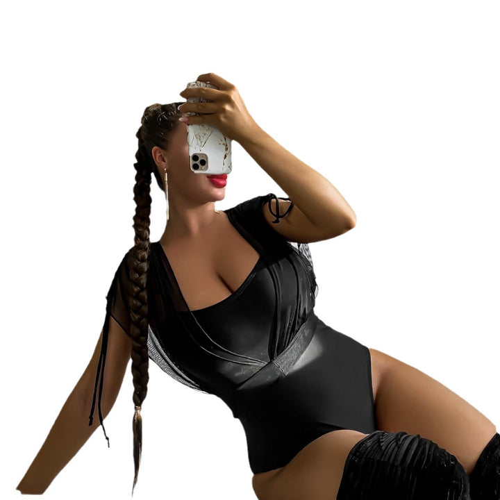 Damen Badeanzug mit elegantem Transparentshirt Drune