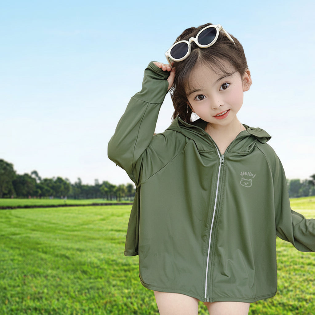 Damen leichte UV-Schutzjacke mit Kapuze Drune