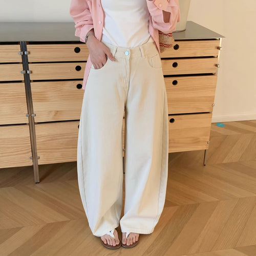 Damen Weite Baumwollhose Drune