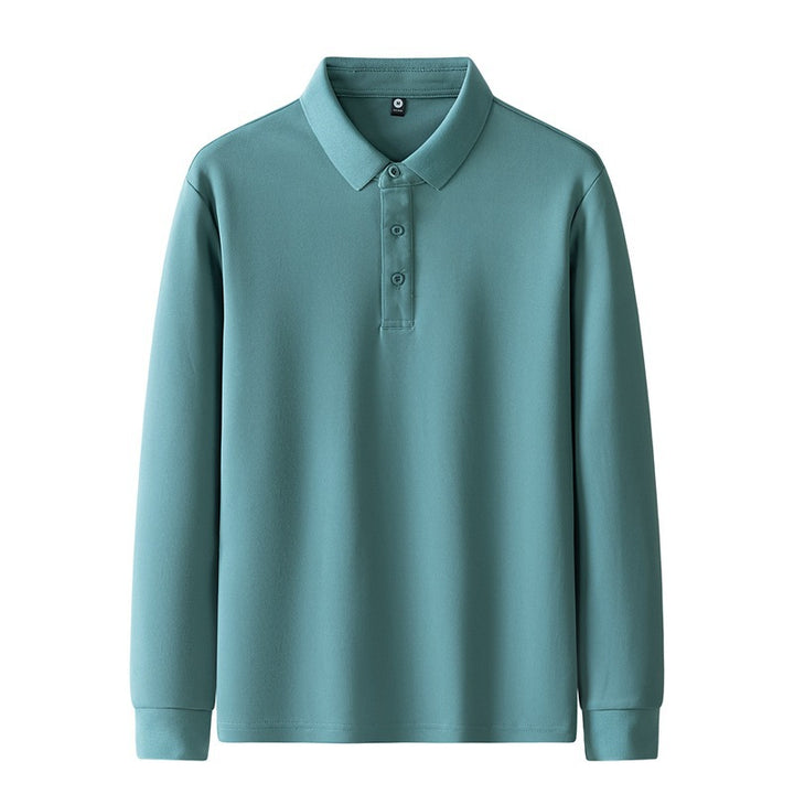 Damen Poloshirt mit langem Arm und Knopfdetails Drune