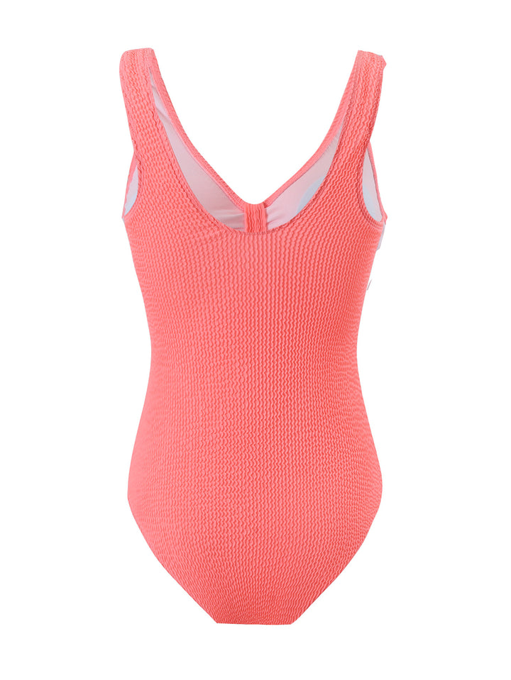 Damen Einteiler Badeanzug mit strukturierter Textur und elegantem Schnitt Drune