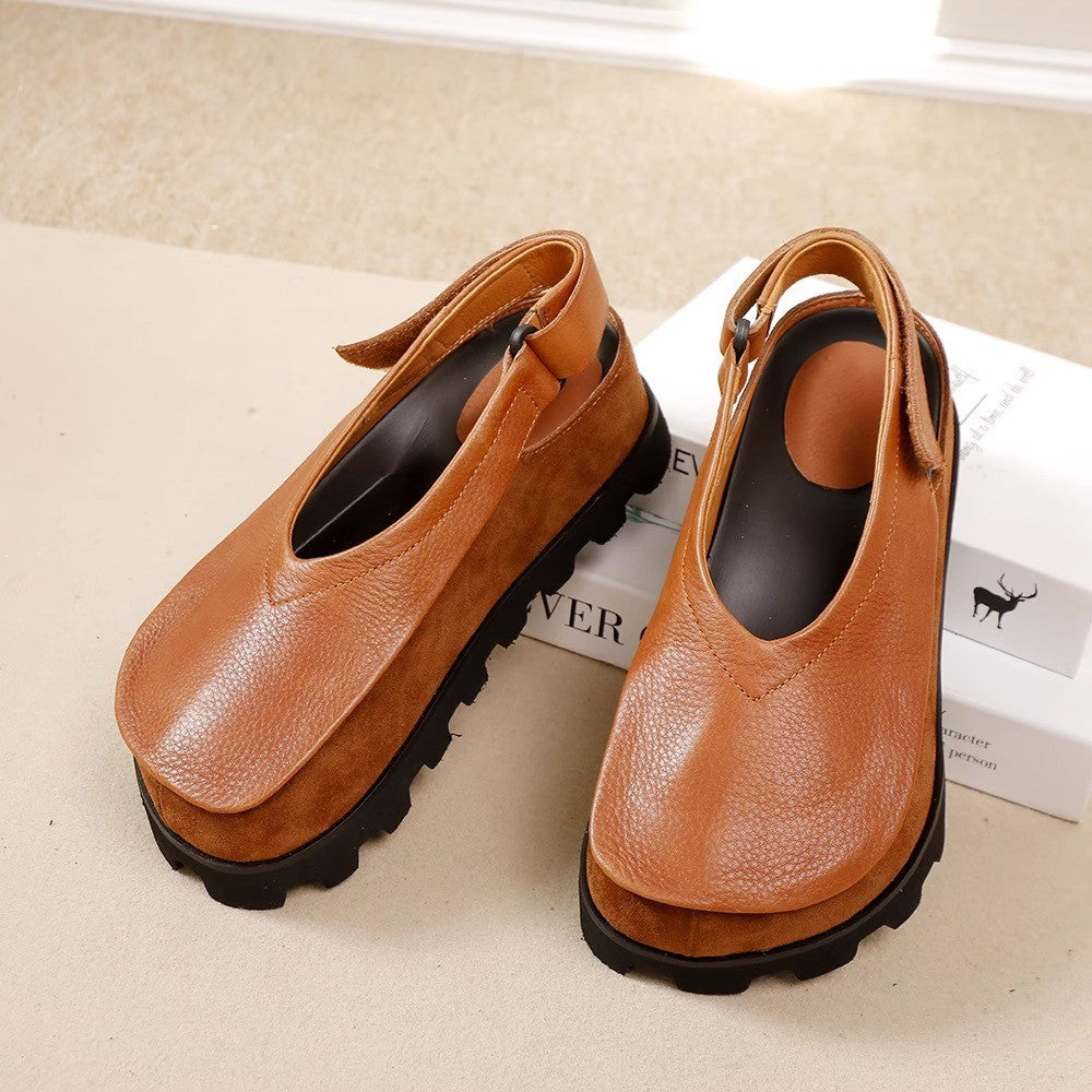 Damen Luftige Slip-On Sandalen mit ergonomischer Sohle und praktischem Riemen Drune