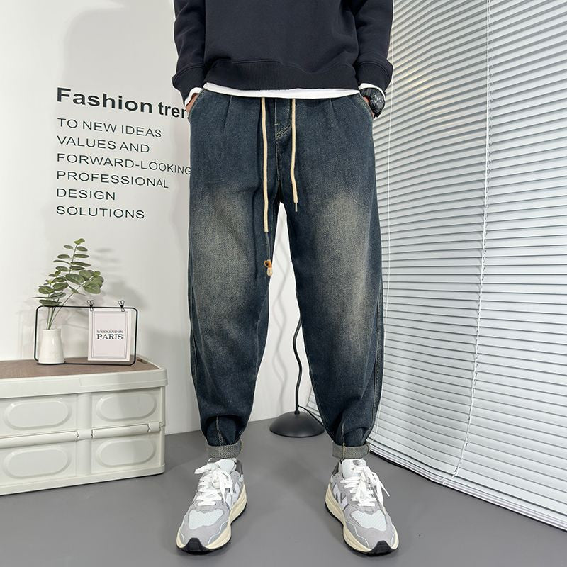 Herren Einzigartige Ripped Denim Jeans Drune