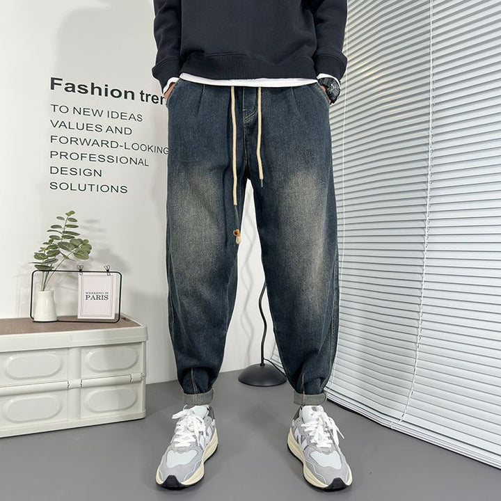 Herren Einzigartige Ripped Denim Jeans Drune