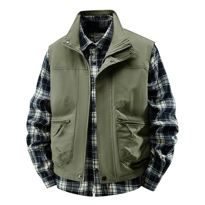 Herren Multifunktionale Outdoor-Jacke mit hohem Kragen Drune