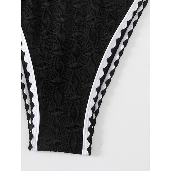 Damen Bikiniset mit modischem Texturmuster Drune