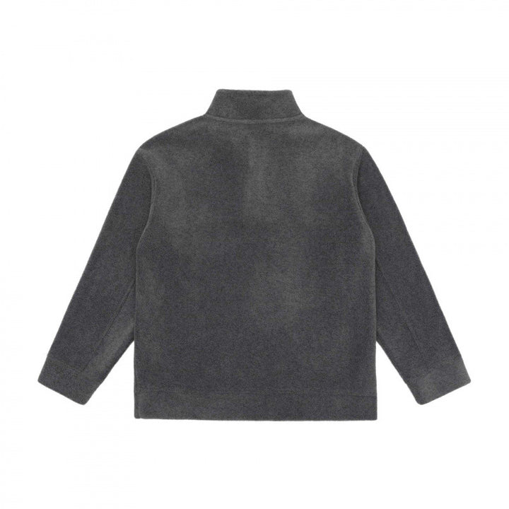 Unisex Henley-Fleecepullover mit kurzem Knopfverschluss, Stehkragen und Boxy‑Schnitt Drune