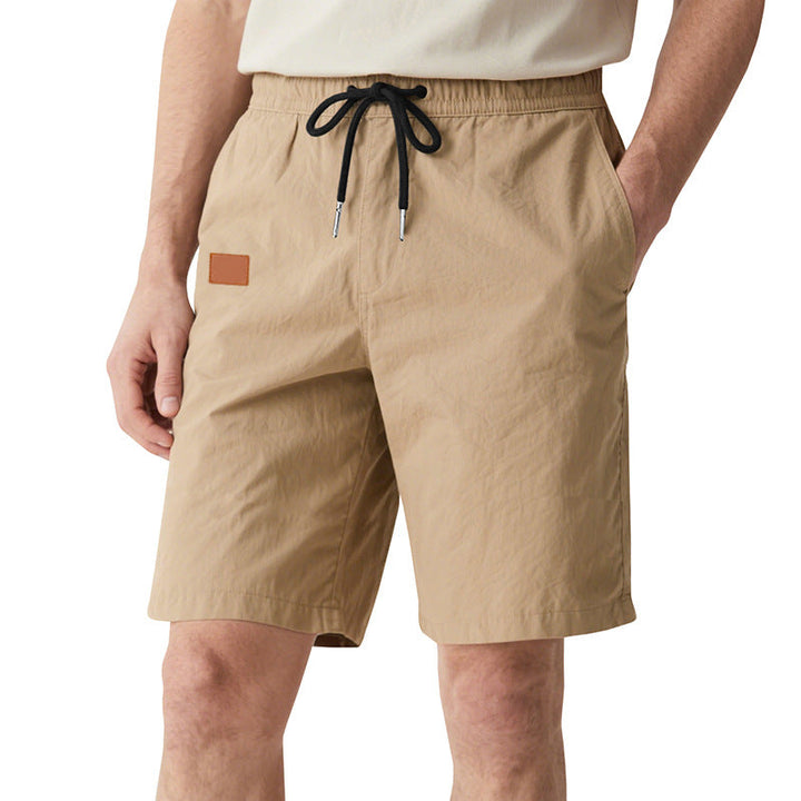Herren nan schnelltrocknende Badeshorts im Bermuda-Schnitt mit elastischem Bund und Kordelzug Drune
