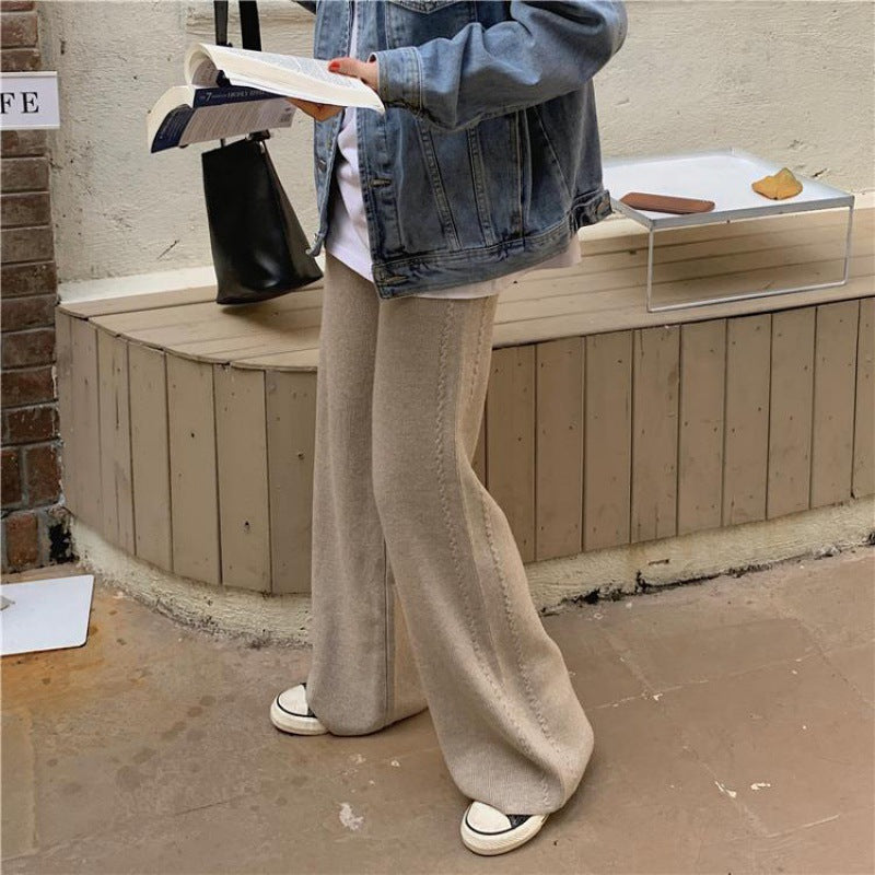 Damen Kuschelige Rippenstrickjacke mit elegantem Stehkragen Drune