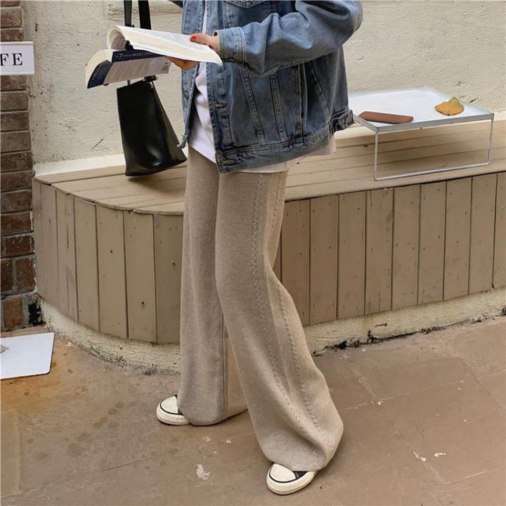 Damen Kuschelige Rippenstrickjacke mit elegantem Stehkragen Drune