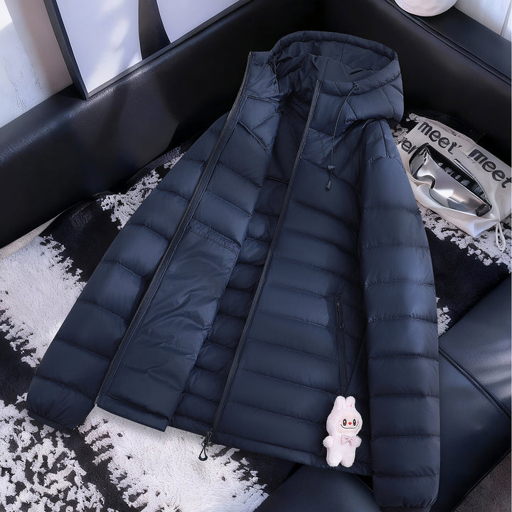 Damen Leichte Steppjacke mit Kapuze Drune