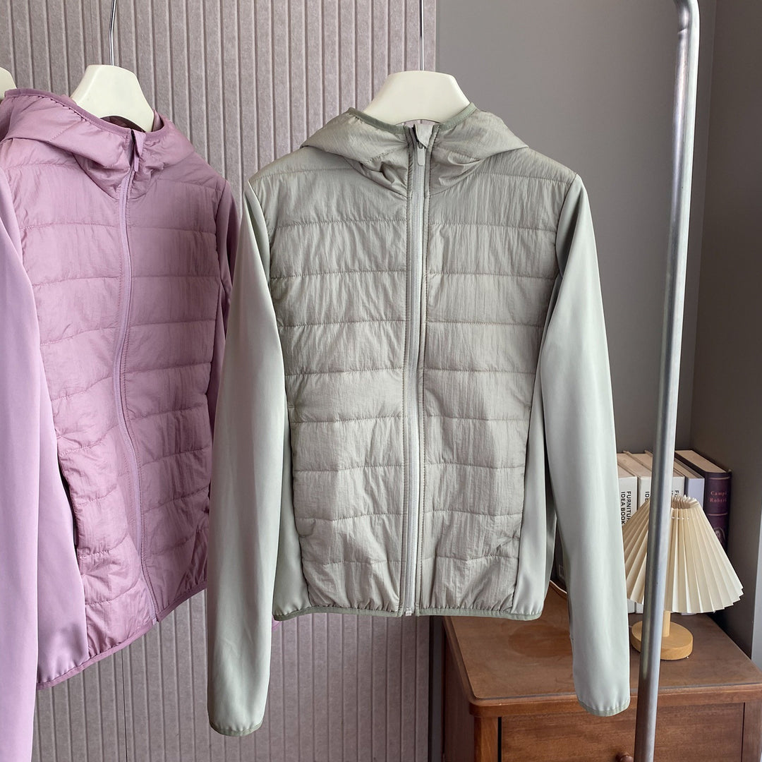 Damen Leichte Hybrid-Jacke mit praktischer Kapuze und isolierenden Einsätzen Drune