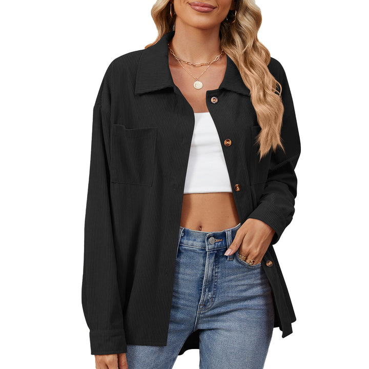 Damen Cordjacke mit bequemer Passform und praktischen Brusttaschen Drune