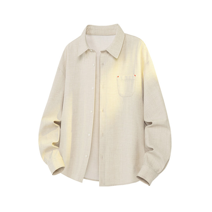 Herren Modische Langarm-Hemdjacke Drune