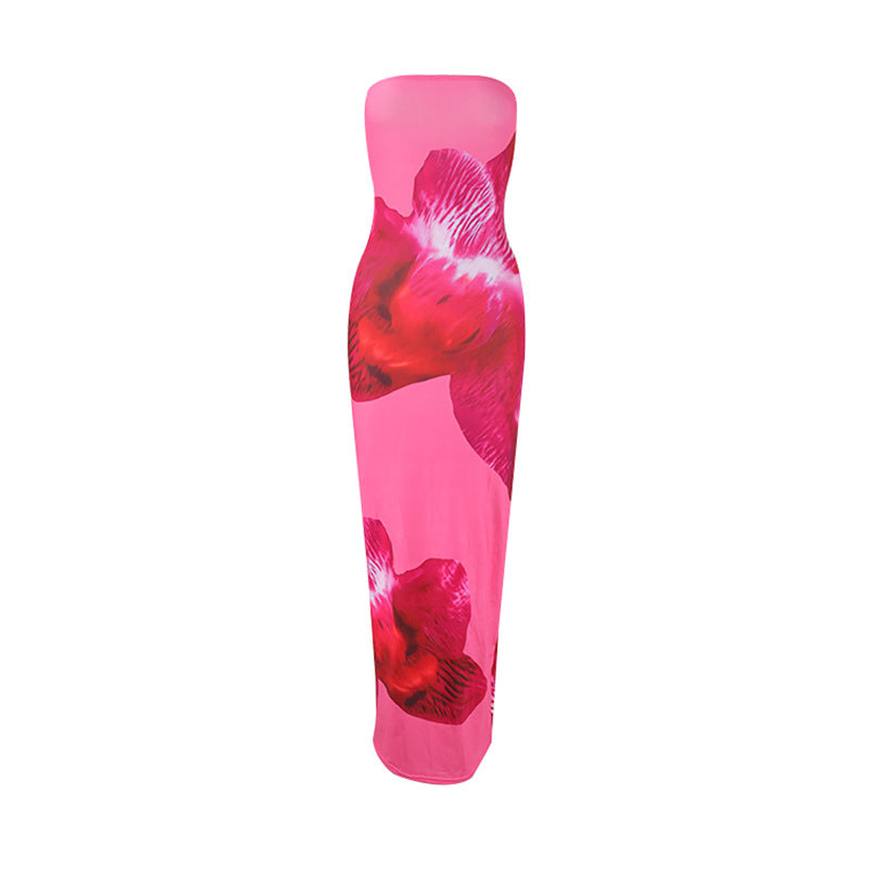 Damen Maxikleid im eleganten Floral Design Drune