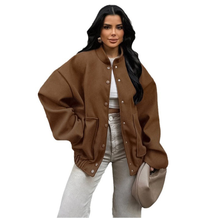 Damen Oversized Jacke aus bequemem Wollmix Drune
