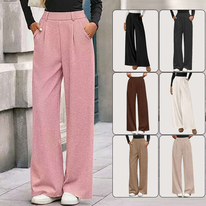Damen weite Palazzo-Hosen mit elegantem Bund Drune