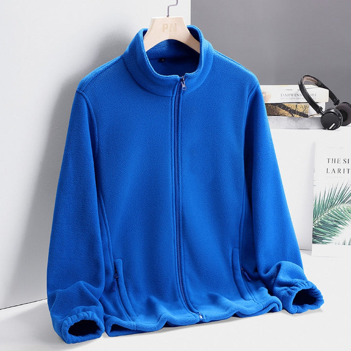 Damen Modische Fleecejacke mit hohem Kragen Drune
