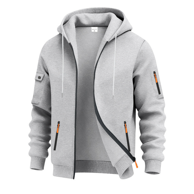 Herren funktionale Kapuzenjacke mit technischen Taschen Drune