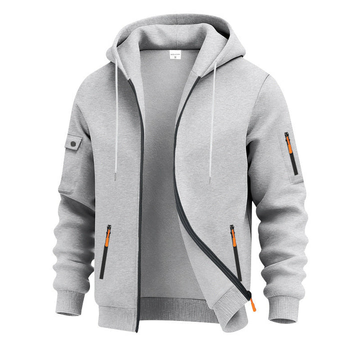 Herren funktionale Kapuzenjacke mit technischen Taschen Drune