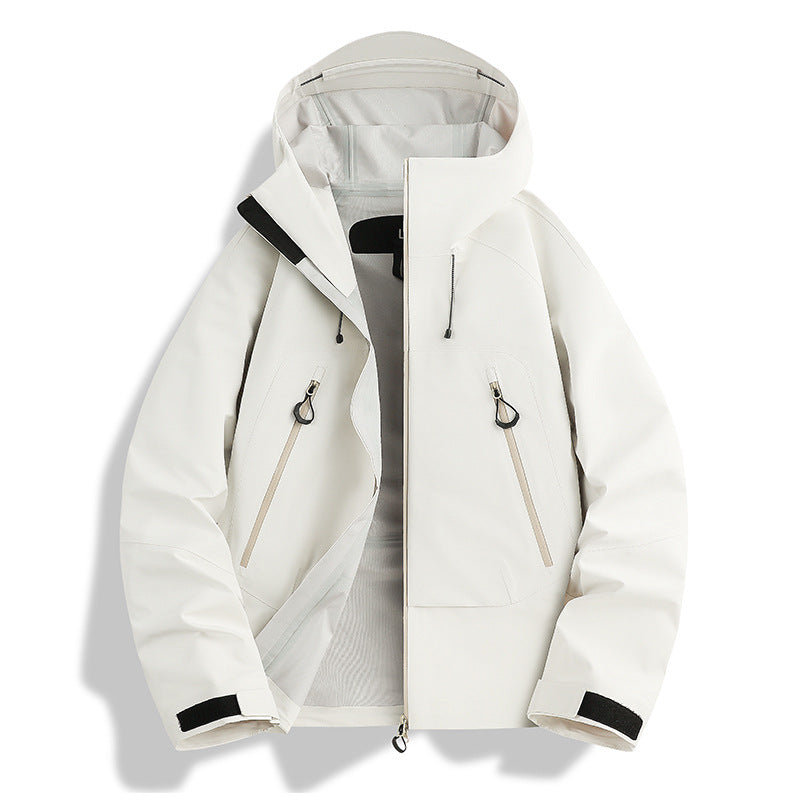 Herren wasserdichte Softshell-Jacke mit herausnehmbarer Stepp-Innenjacke Drune