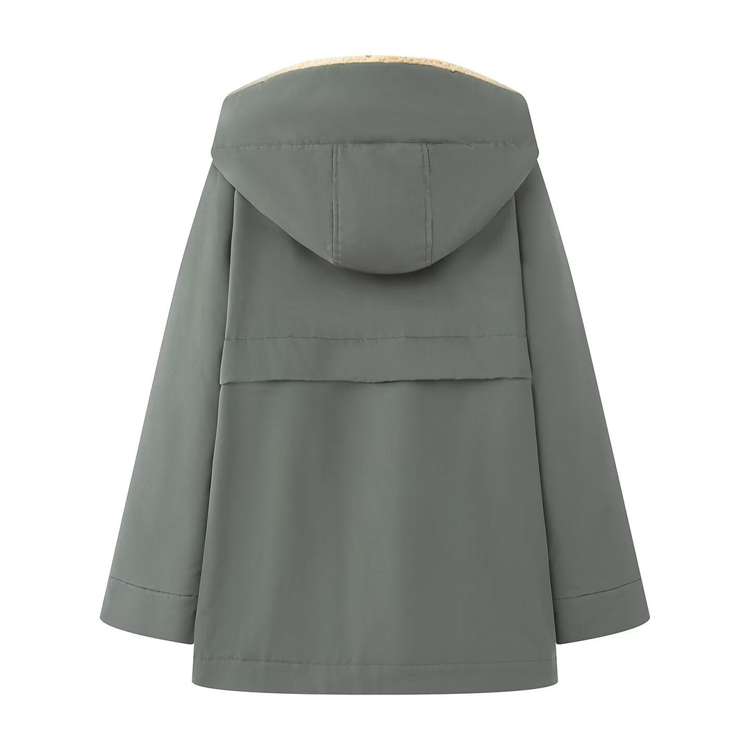Damen Funktionsjacke mit hohem Kragen und warmem Innenfutter Drune