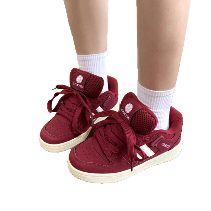 Damen Sportliche High-Top Sneakers mit atmungsaktiver Mesh-Oberfläche und verstärktem Knöchelschutz Drune