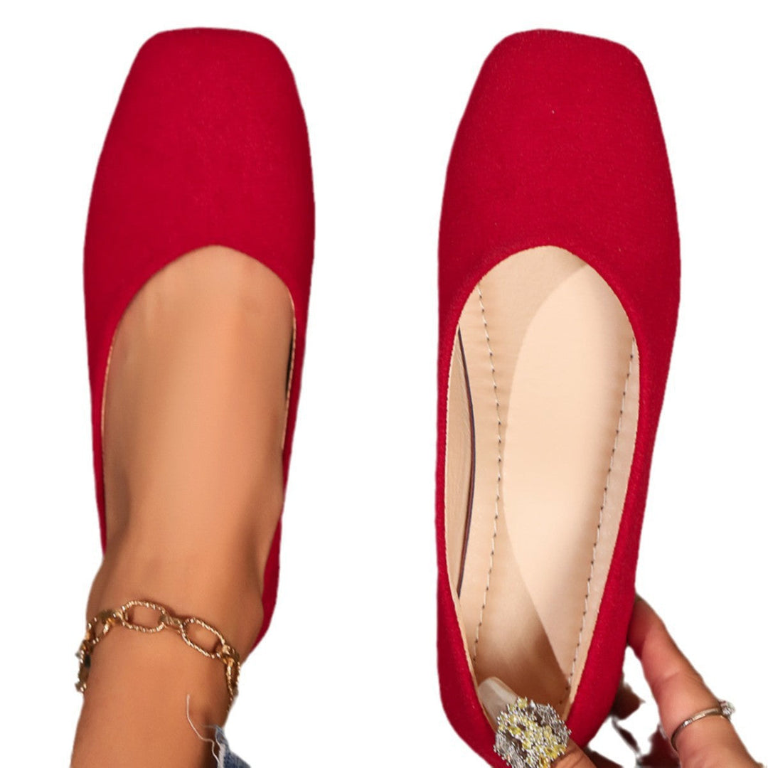 Damen Ballerinas Im Eleganten und Minimalistischen Design mit Anatomischer Fußbettung Drune