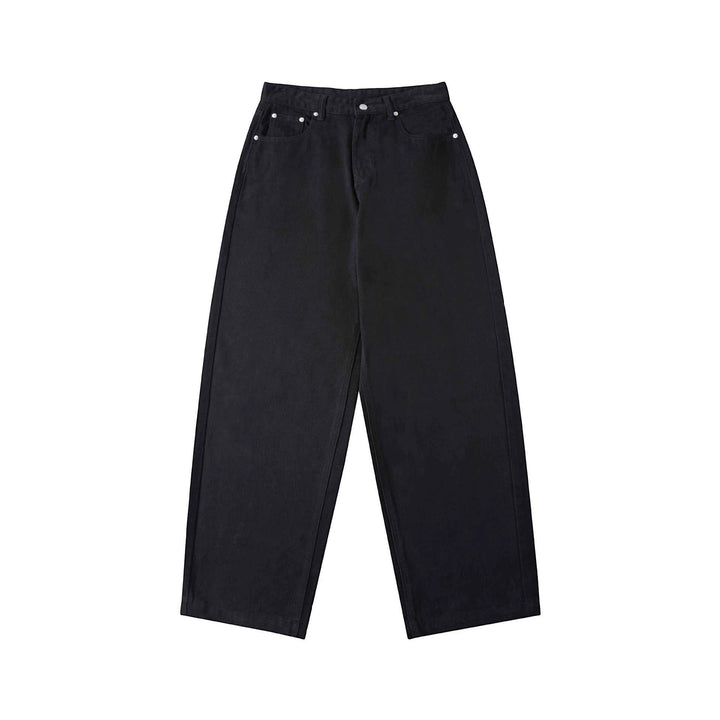 Damen High‑Waist Cropped-Jeans mit weitem Bein und Five‑Pocket Details Drune