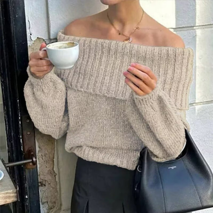 Damen gemütlicher Oversized Pullover Drune