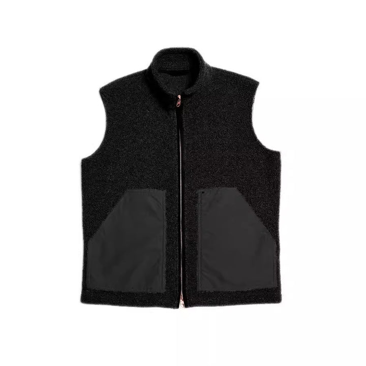 Herren modische Fleecejacke mit strukturiertem Kragen und praktischen Taschen Drune