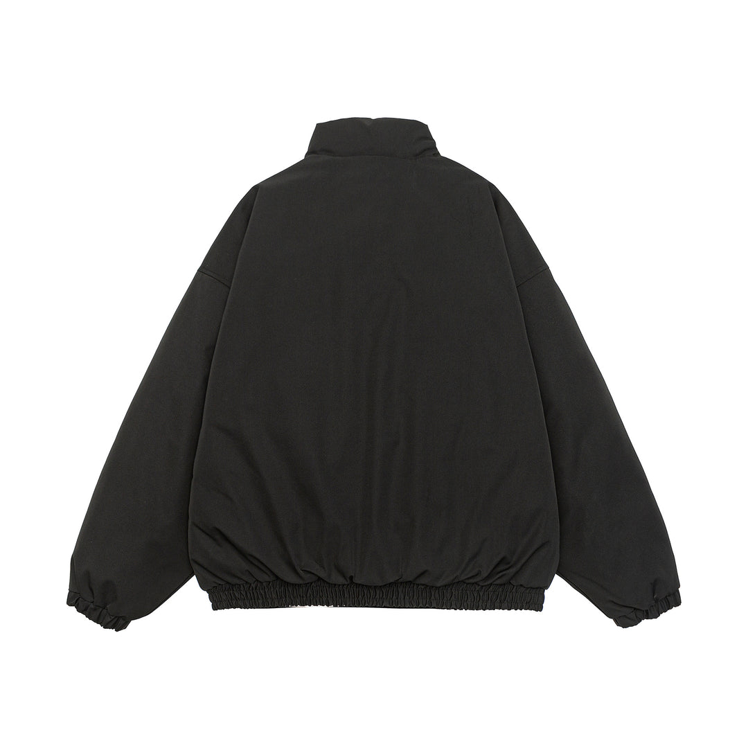 Herren Gekürzte Boxy Steppjacke mit hohem Stehkragen, elastischem Saum und Pattentaschen Drune