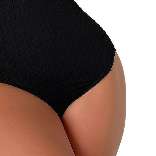Damen luftiger Badeanzug mit raffinierten Rüschendetails Drune