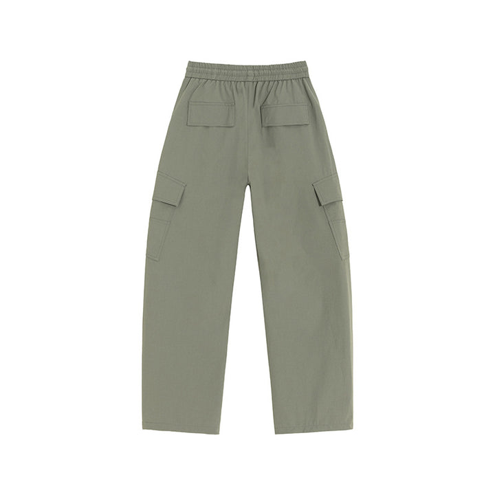 Herren Cargo-Freizeithose mit elastischem Bund, Kordelzug & aufgesetzten Klappentaschen Drune