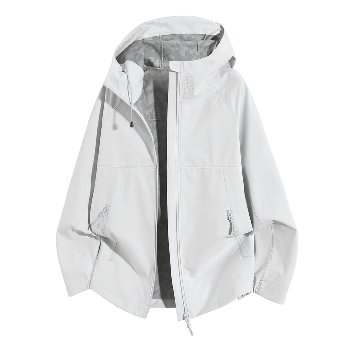 Damen Wetterfeste Kapuzenjacke mit belüftetem Kragen Drune