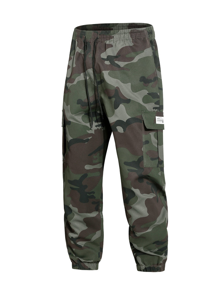 Herren Moderne Cargohose im Camouflage-Design Drune