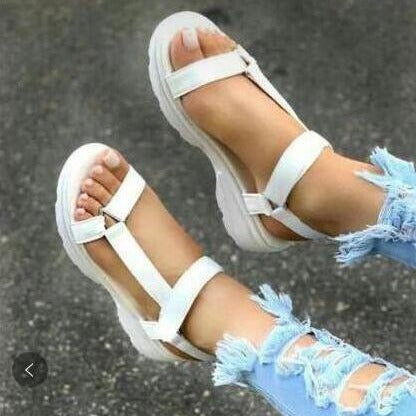 Damen nan sportliche Plateau-Sandalen mit verstellbaren Riemen Drune
