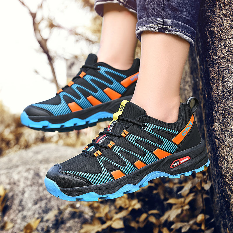Herren sportlicher Outdoor-Adventure Sneaker mit verstärkter Zehenkappe und stoßdämpfender Wabensohle Drune