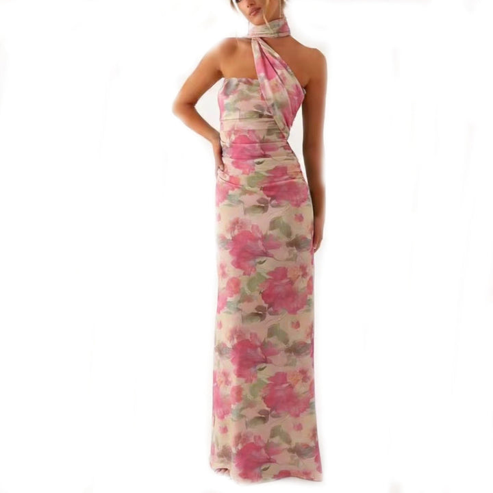 Damen Maxi-Kleid mit floralem Design Drune