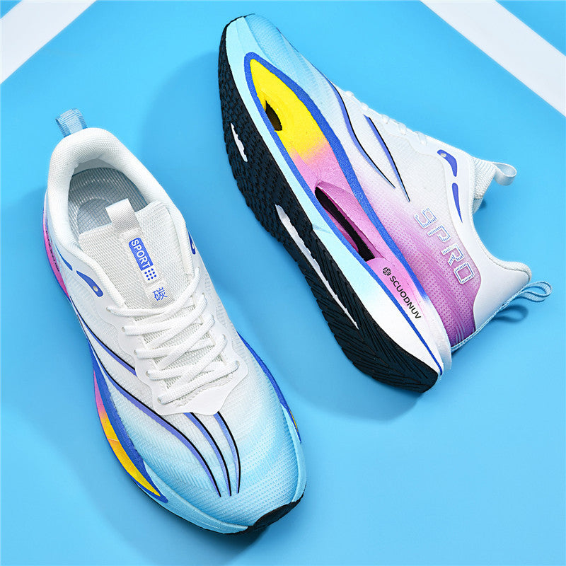 Unisex leichte Laufschuhe mit dämpfender Plattformsohle und atmungsaktivem Obermaterial Drune