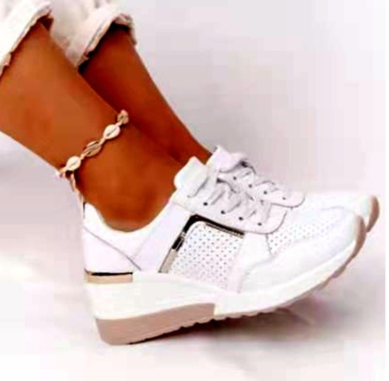 Damen modische Plateau-Sneaker mit atmungsaktiver Mesh-Oberfläche und komfortablem Fußbett Drune