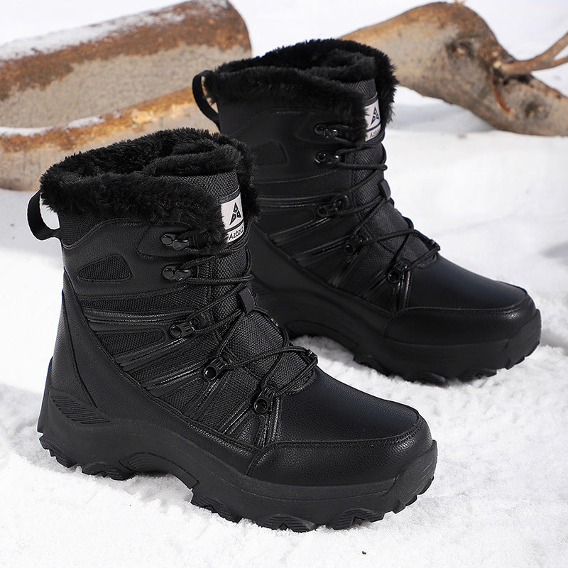 Damen Isolierte Winterstiefel mit rutschfester Sohle und warmem Innenfutter Drune